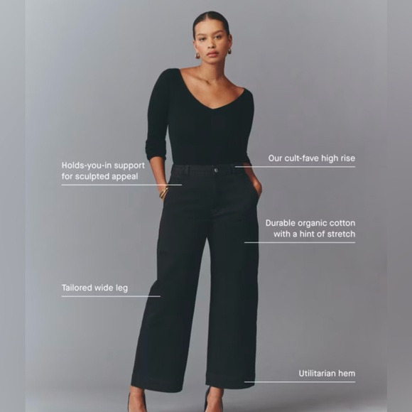 EUC Everlane The Utility Wide-Leg Cropped Pant Size 16 - Picture 2 of 4